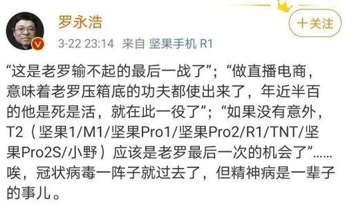 罗永浩明星网红,从锤子手机到网红明星的跨界传奇